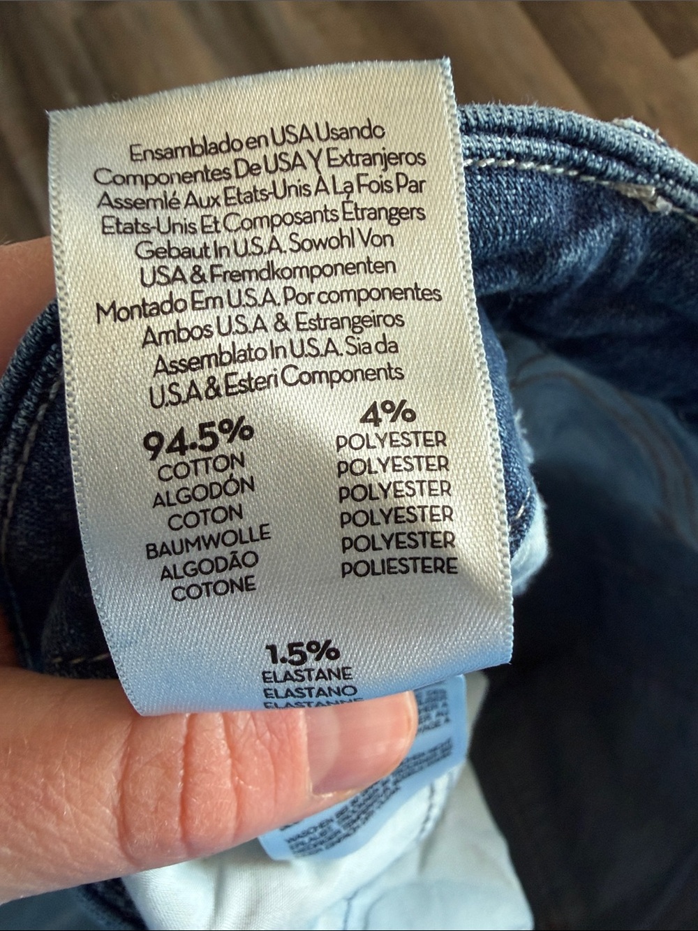 Women’s Mother Dark Blue Frayed Hem Jeans - Picture 3 of 3